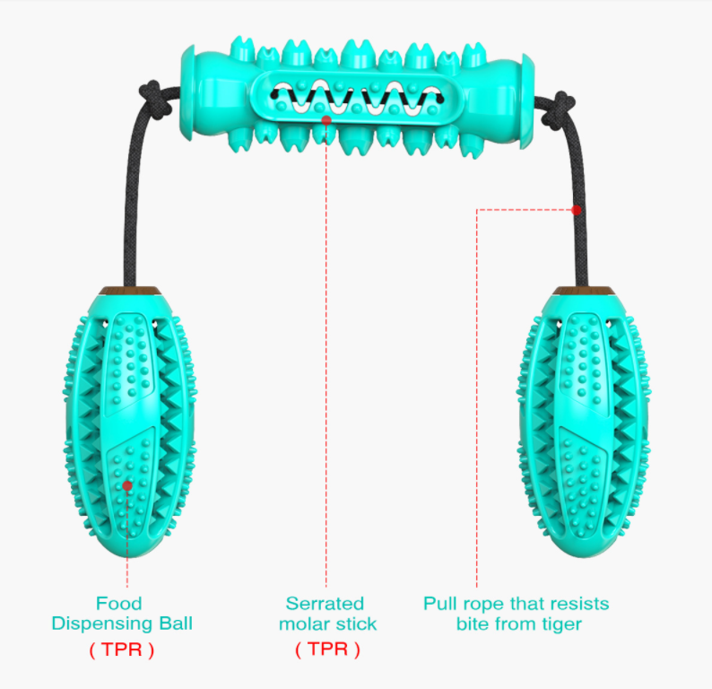 Dog Chew Toy/Toothbrush For Teeth Cleaning