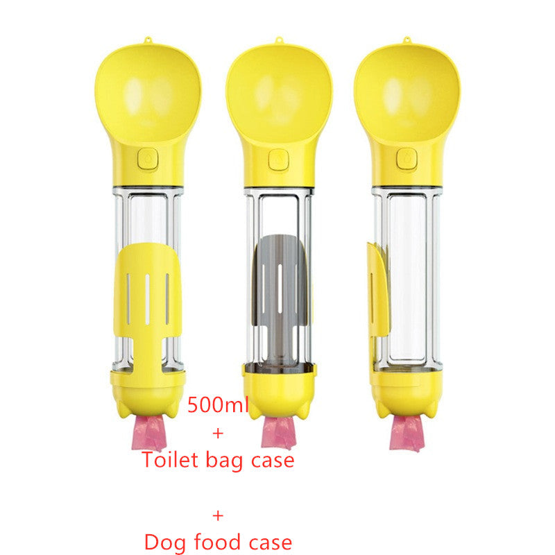 3-in-1 Portable Pet Outdoor Water Bottle