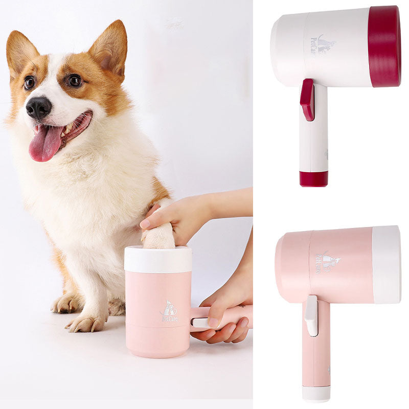 Dog Paw Cleaner Cup With Soft Silicone Combs