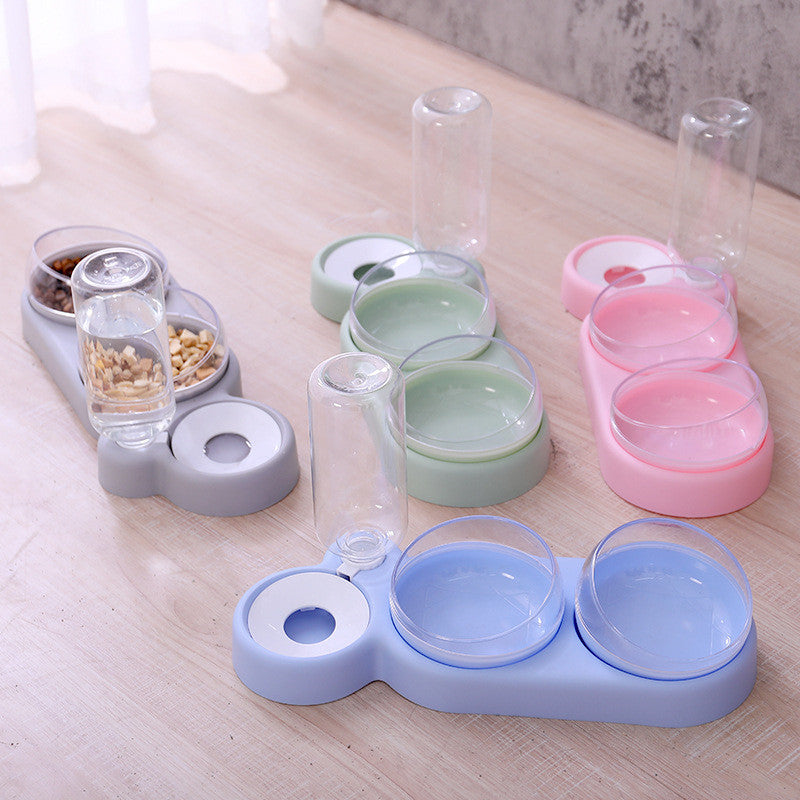 Pet Automatic Double Feeder Bowl