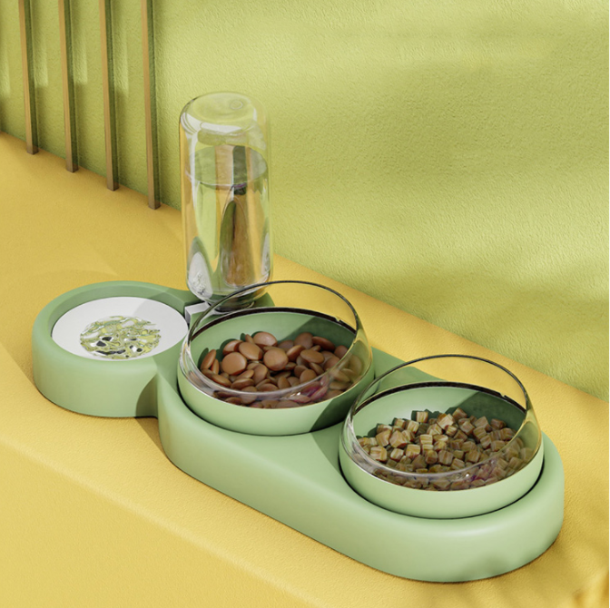 Pet Automatic Double Feeder Bowl