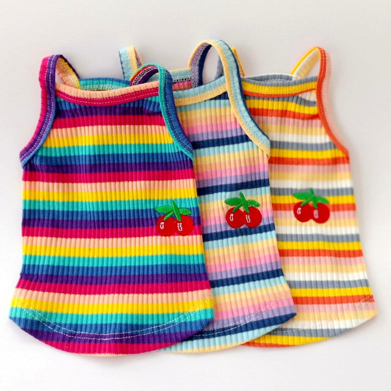 Color Stripes Puppy Vest Clothes