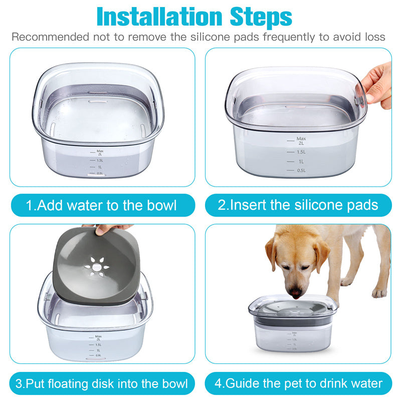 Spill Proof Dog Water Bowl